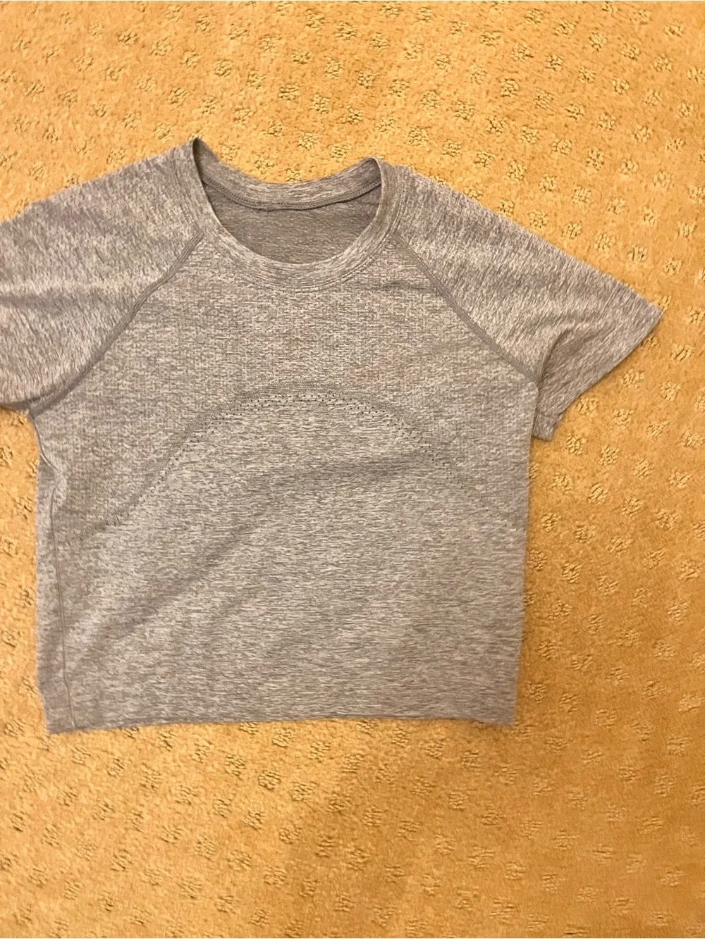 lululemon athletica Heather Gray Crop Top - Picture 1 of 5